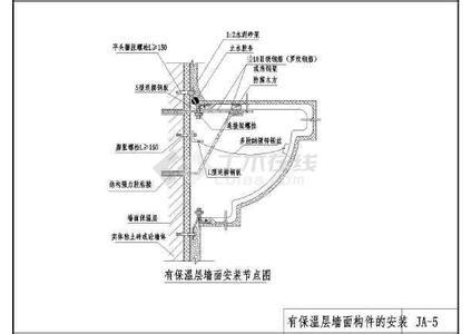 GRC裝飾構(gòu)件安裝節(jié)點樣式圖